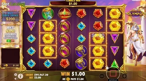 1xbet Gates of OLYMPUS フリースピン