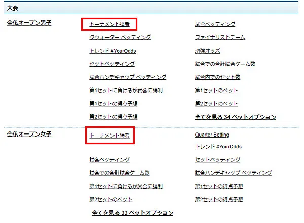 アウトライトベット